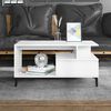 vidaXL Coffee Table White 90x49x45 cm Engineered Wood