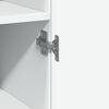 vidaXL Slim Storage Cabinet White 50x42.5x225 cm Engineered Wood