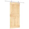 vidaXL Sliding Door with Hardware Set 90x210 cm Solid Wood Pine
