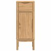 vidaXL Bathroom Cabinet with Drawer FLORO Wax Brown 35 x 30 x 90 cm