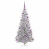 vidaXL Christmas Tree with 300 LEDs with Stand Silver 180 cm PET