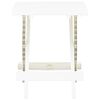 vidaXL Folding Garden Table White 45x43x50 cm Plastic