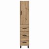 vidaXL Highboard Artisan Oak 34.5 x 34 x 180 cm Engineered Wood