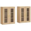 vidaXL Wall Mounted Cabinets 2 pcs Sonoma Oak Engineered Wood