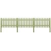 vidaXL Picket Fence Impregnated Pinewood 5.1 m 100 cm 6/9cm