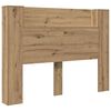 vidaXL Headboard Cabinet with Shelf Artisan oak Engineered wood