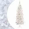 vidaXL Artificial Slim Christmas Tree with Bauble 180 cm 300 LEDs