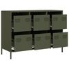 vidaXL Sideboard&nbsp;Olive Green 101.5x39x73.5 cm Cold-rolled Steel