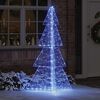 vidaXL Christmas Tree with 240 LEDs Blue 180 cm Acrylic