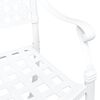 vidaXL Garden Chair 2 pcs White 55 x 56.5 x 91cm Aluminium
