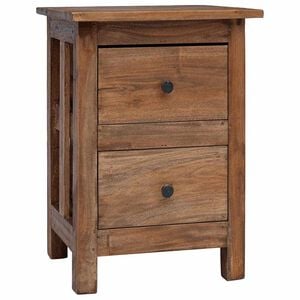 vidaXL Nightstand Solid Mahogany Wood 40x30x51 cm