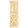 vidaXL Sliding Door with Hardware Set 70x210 cm Solid Wood Pine