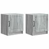 vidaXL Bedside Cabinet 2 pcs Grey Sonoma 43 x 34.5 x 47 cm