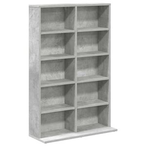 vidaXL CD Cabinet Concrete Grey 65 x 23.5 x 97.5 cm Engineered Wood