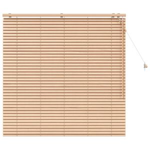 vidaXL Venetian Blind Oak Look 140 x 130 cm 35 mm Solid Paulownia Wood