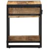 vidaXL Side Table 40x40x50 cm Solid Rough Wood Mango