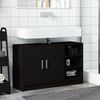 vidaXL Sink Cabinet Black 90x29x55 cm Engineered Wood