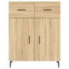 vidaXL Sideboard Sonoma Oak 69.5x34x90 cm Engineered Wood