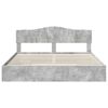 vidaXL Storage Bed Concrete Grey 200 x 200 cm Engineered Wood