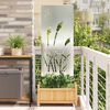 vidaXL Garden Privacy Screen Silver 50 x 140 cm Galvanised steel