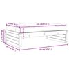 vidaXL Garden Footstool 120x80 cm Solid Wood Douglas