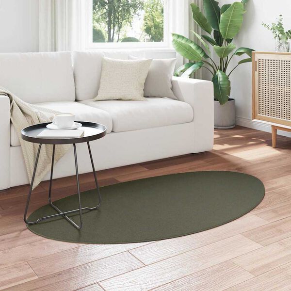 vidaXL Carpet Folding HUARTE Forest green 80 x 150 cm Polyester