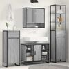 vidaXL Bathroom Cabinet Grey Sonoma 40 x 30 x 180 cm Engineered Wood