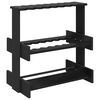 vidaXL Billiard Cue Stand Engineered Wood 60 x 35 x 60 cm Black