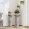 vidaXL Plant Stands 2 pcs Concrete Grey 30x30x60 cm Engineered Wood