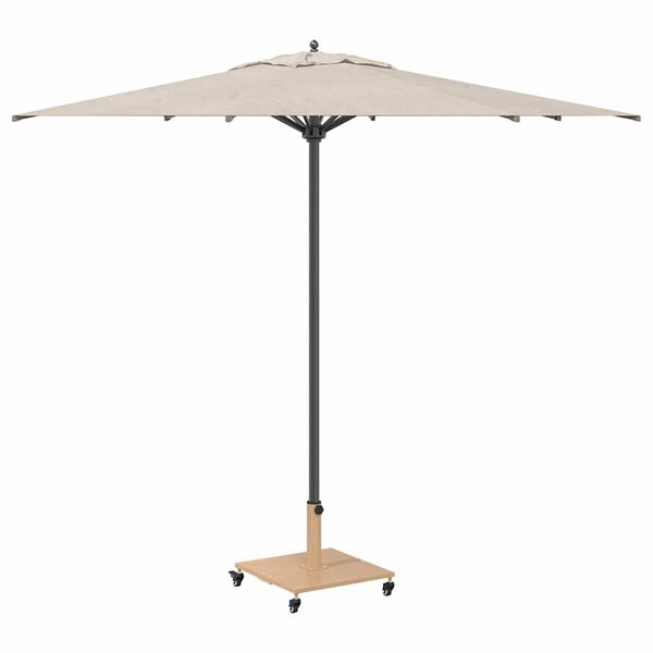 vidaXL Parasol Base Light Wood 45 x 45 x 31.5 cm