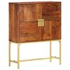 vidaXL Highboard 80x30x100 cm Solid Acacia Wood