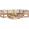 vidaXL Outdoor Sofa Set 5 pcs Natural Solid Acacia Wood