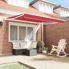 vidaXL Retractable Awning Red 300x250 cm Fabric