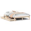vidaXL Bed Frame with Drawers without Mattress 150x200 cm King Size