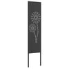 vidaXL Garden Privacy Screen Black 32 x 140 cm Cold-rolled steel