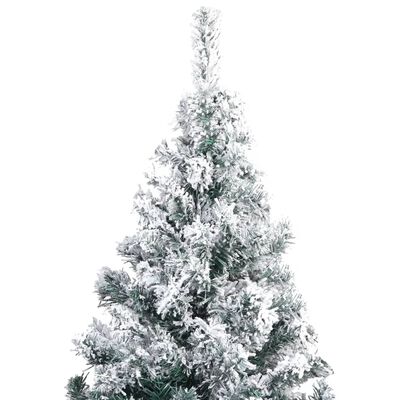 vidaXL Artificial Pre-lit Christmas Tree with Ball Set Green 180 cm PVC