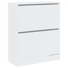 vidaXL Shoe Cabinet White 80x34x96.5 cm Engineered Wood