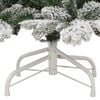 vidaXL Artificial Hinged Christmas Tree White 210 cm PE and PVC