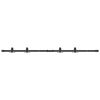 vidaXL Sliding Cabinet Door Kit 152 cm Carbon Steel