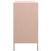 vidaXL Sideboard Pink 68x39x73.5 cm Cold-rolled Steel