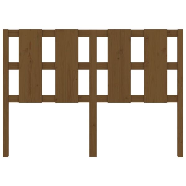 vidaXL Bed Headboard Honey Brown 125.5x4x100 cm Solid Wood Pine