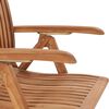 vidaXL Reclining Garden Chairs 8 pcs Solid Teak Wood