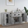 vidaXL Sideboards 3 pcs Concrete Grey Engineered Wood