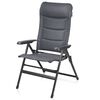 Campart Travel Camping Chair 2 pcs "Napoli" Anthracite 68x43.5x120 cm