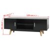 vidaXL High Gloss TV Cabinet Black 120x40x46 cm MDF