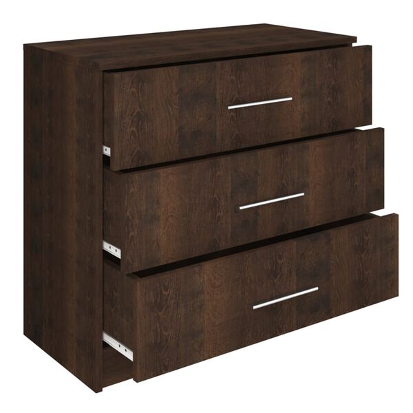 vidaXL Chest of Drawers Engineered Wood 71x35x68 cm Smoked Oak