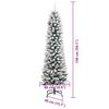 vidaXL Artificial Christmas Tree with 150 LEDs with Stand White 150 cm