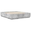 vidaXL Bed Frame Concrete Grey 200 x 200 cm Engineered Wood