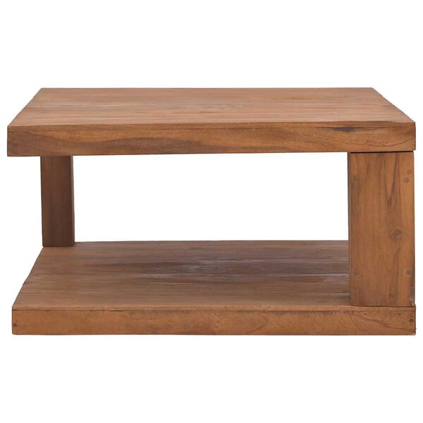vidaXL Coffee Table 65x65x33 cm Solid Teak Wood