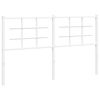 vidaXL Metal Replace Headboard White 160 cm